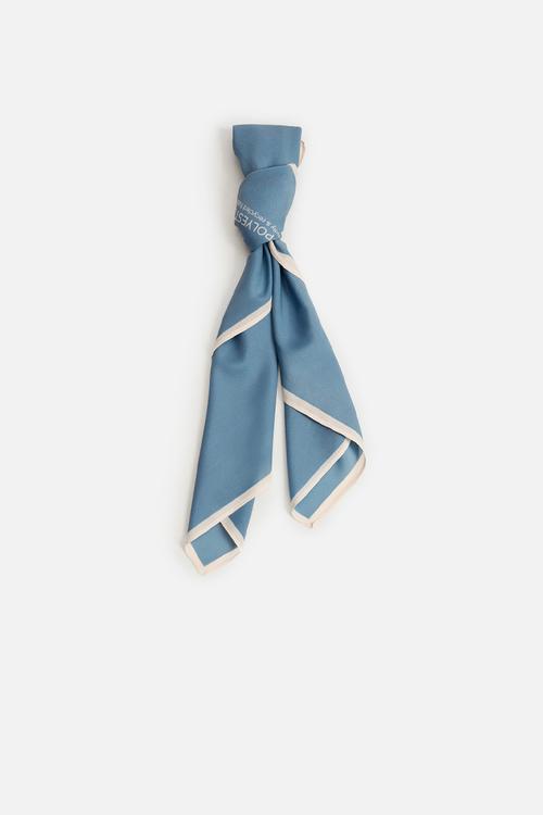 Printed scarf - blue