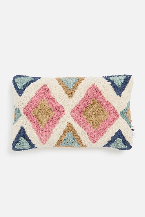 Ariana cotton tufted cushion cover - multi