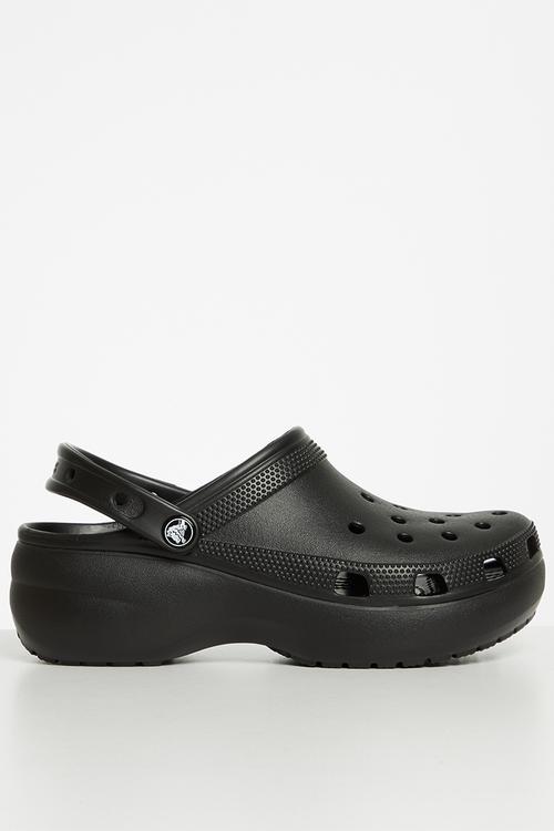 Classic platform clog w - black