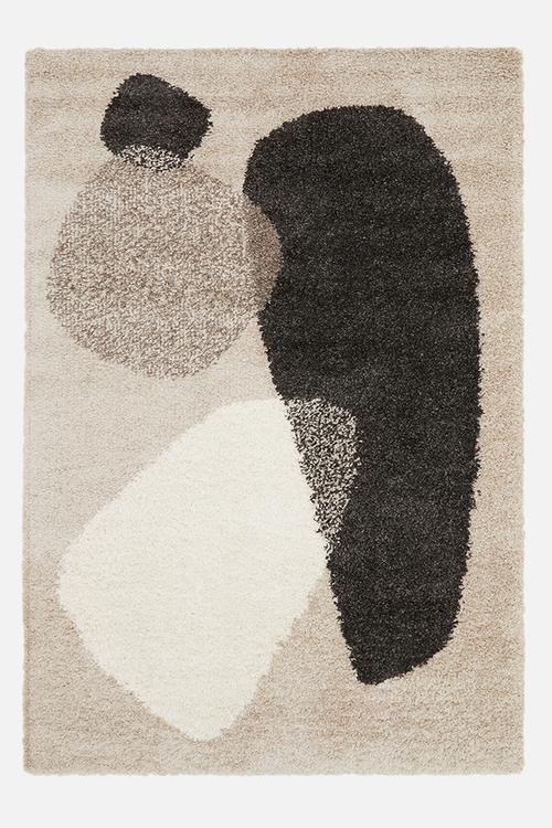 Gipsy shaggy rug - shapes natural