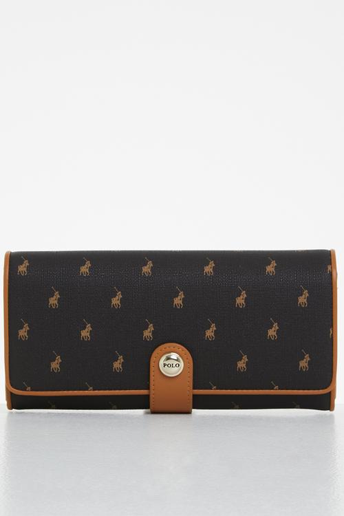 Iconic clutch purse - brown