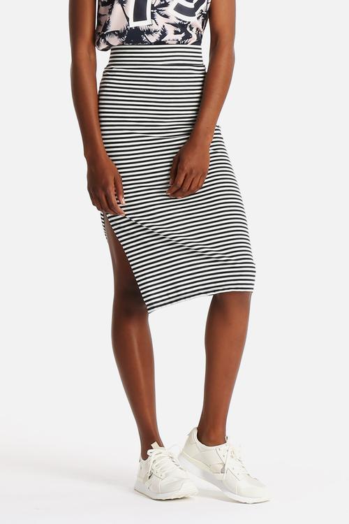 Therese Knee Stripe Skirt
