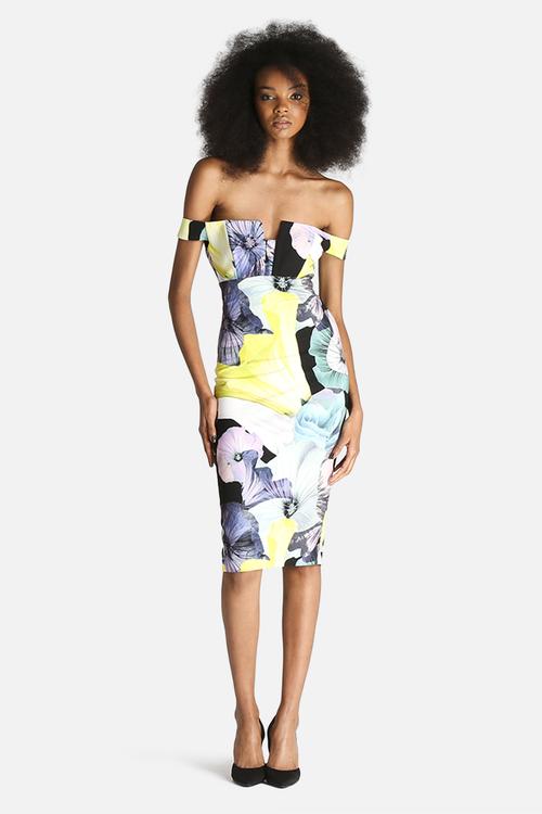 Acid Floral Dress