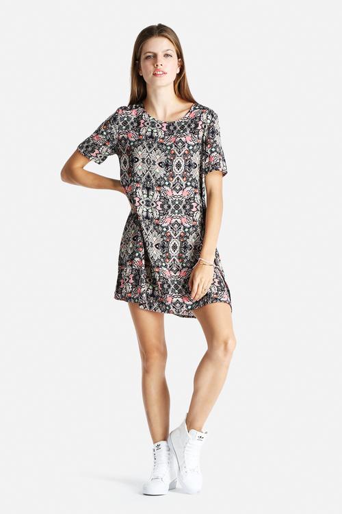 Folk Print Dress