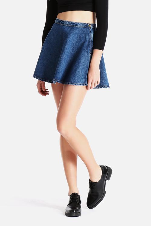 Denim Circle Skirt