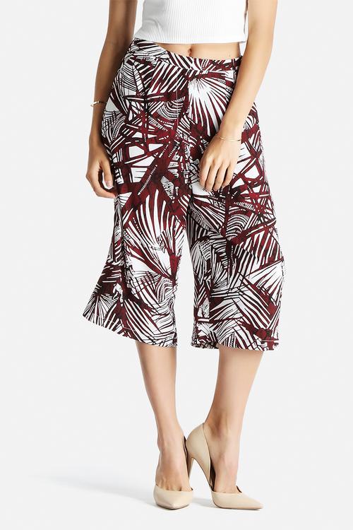 Palm Print Culottes