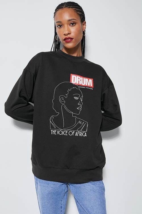 Drum crew sweat - black