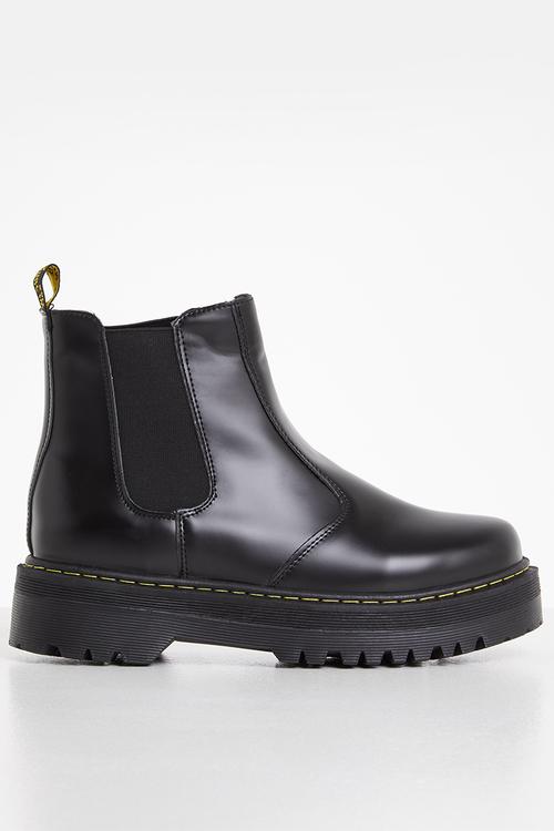 Sheena chunky chelsea boot - black