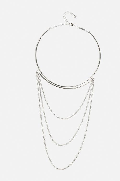 70's Multi Row Torque Necklace