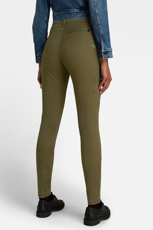 High G-Shape Cargo Skinny Pant - Dark Olive