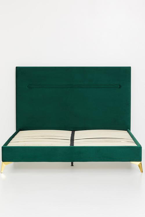 Retro bed - emerald green 
