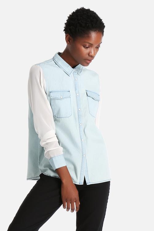 Ghost Denim Chiffon Shirt