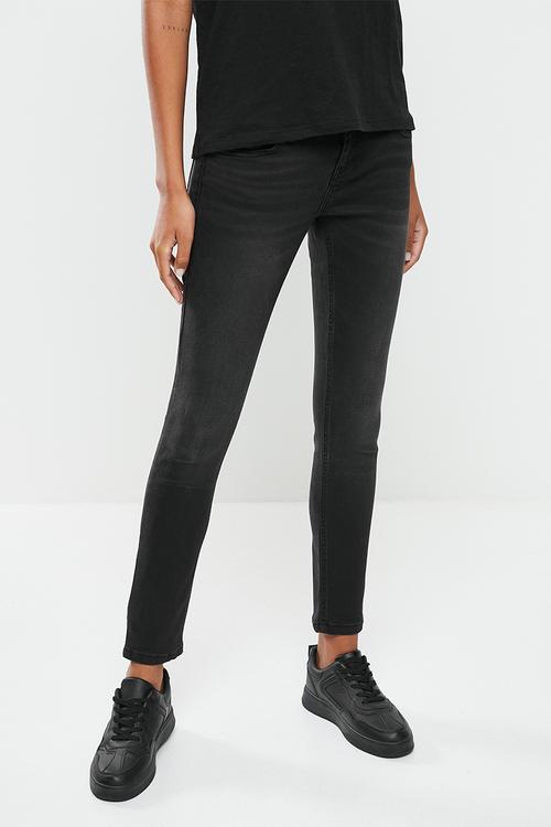 Power skinny low denim - washed black