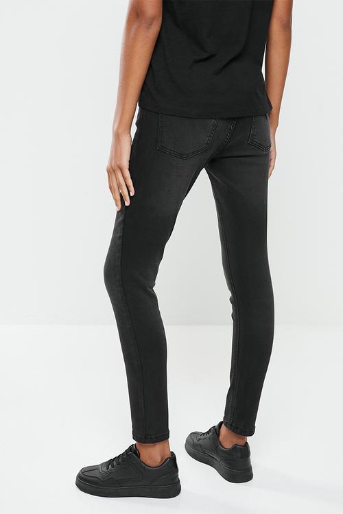 Power skinny low denim - washed black