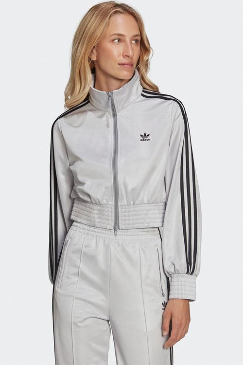 3 stripes tricot tracktop - matte silver