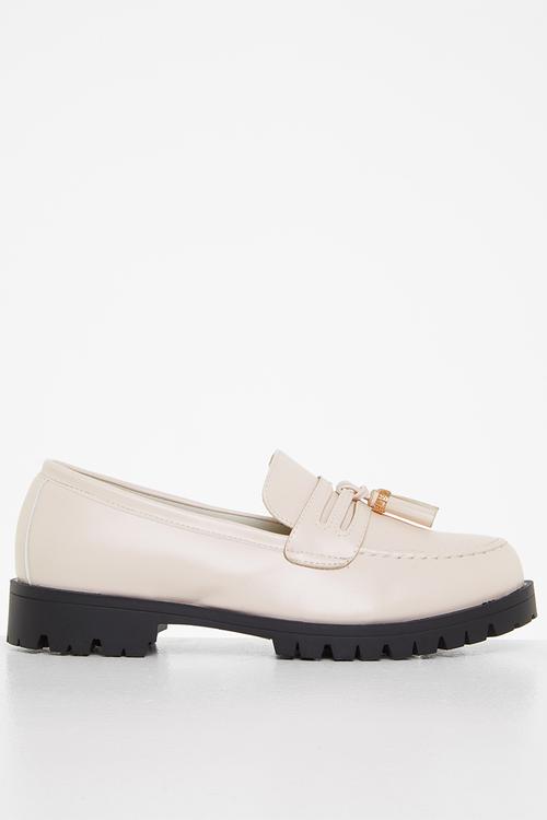 Moesha tassel loafer - neutral 