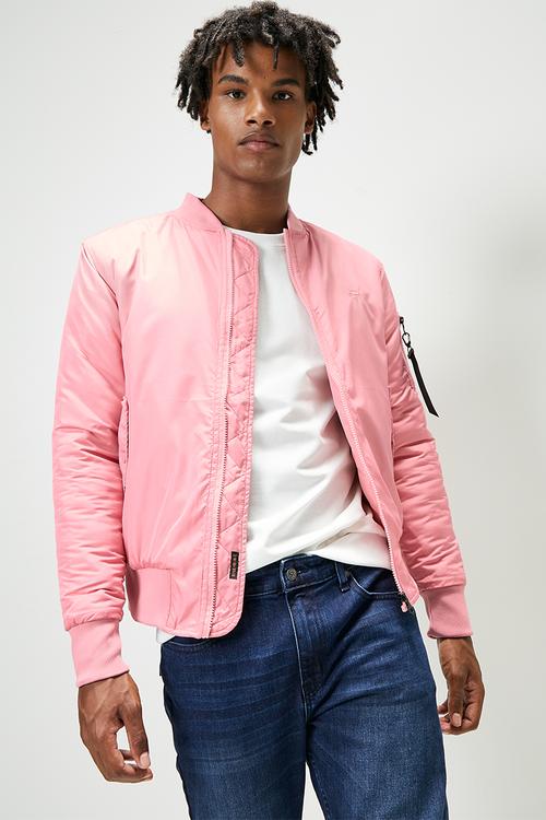Padded ma1 bomber jacket - dusty pink