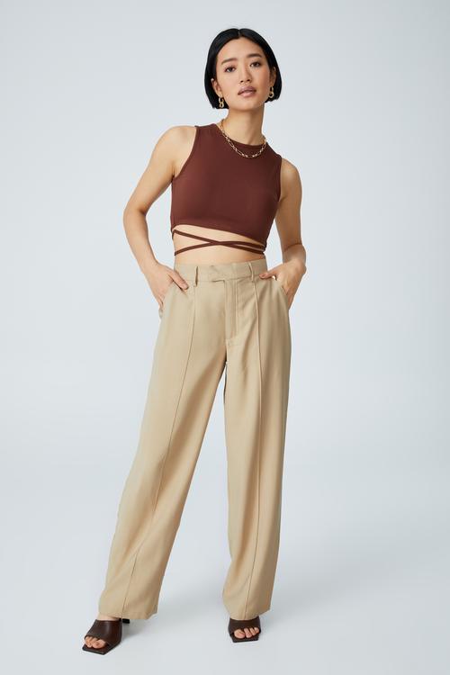Petite darcy pant - taupe