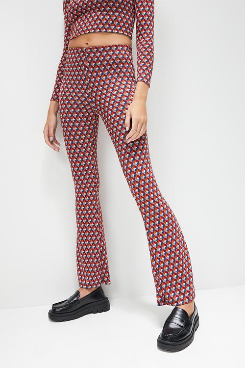 Fit and flare trouser - multi 