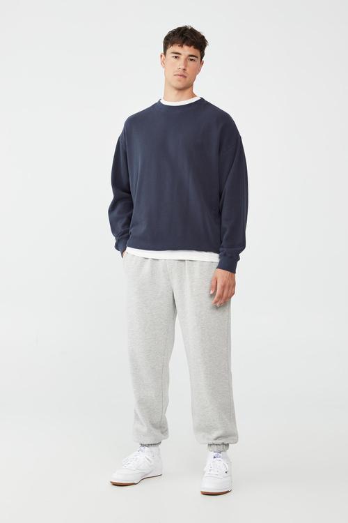 Loose fit track - grey marle
