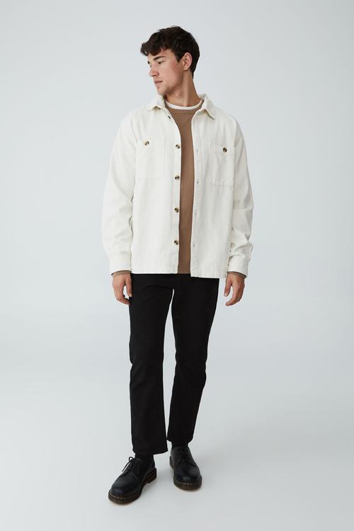 Heavy overshirt - ecru cord