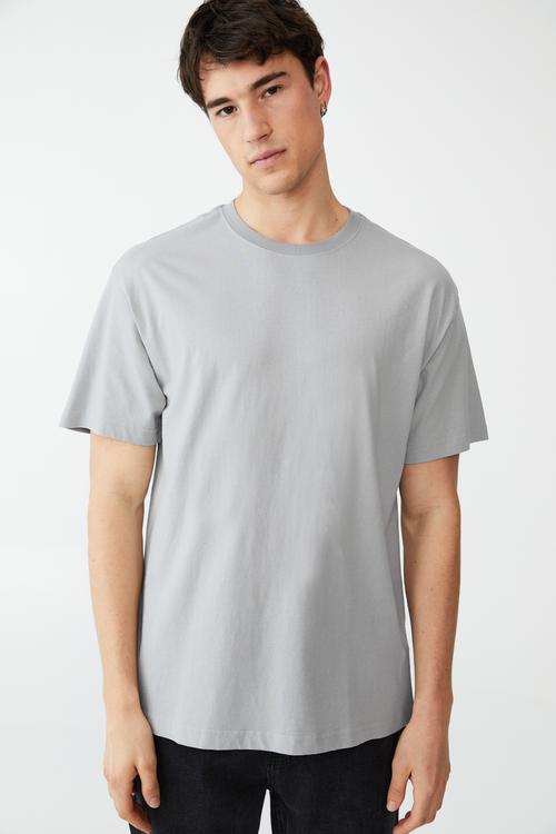 Organic loose fit T-shirt - blue haze
