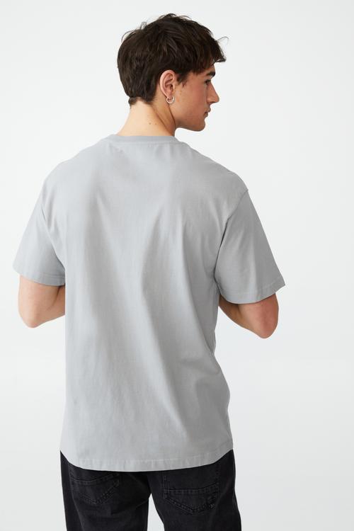 Organic loose fit T-shirt - blue haze