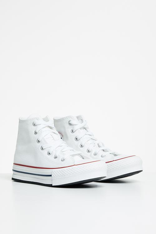 Chuck taylor all star eva lift canvas platform hi - white/garnet/navy