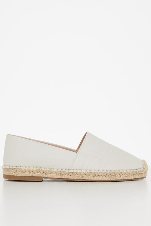 Waken leather espadrille - bone