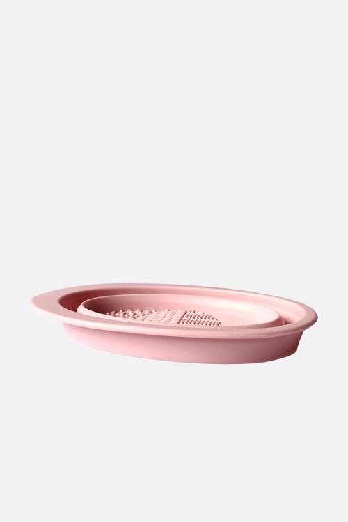 Nifti Pop Up Brush Cleaner Bowl - Soft Blush