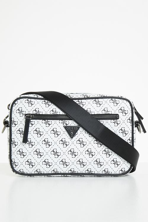 Ave crossbody bag - white & black