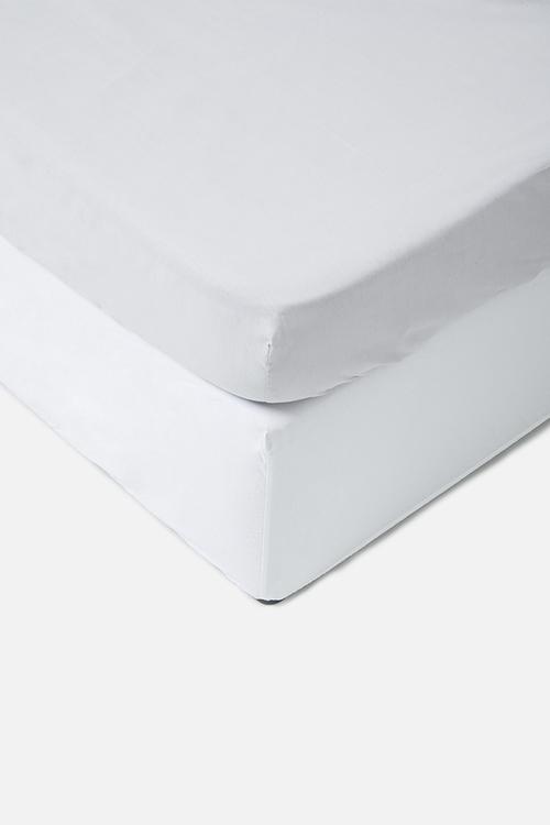 144 tc 100% cotton fitted sheet - grey
