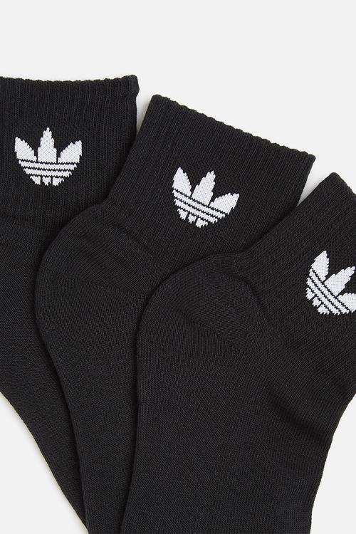 Mid ankle 3-pack socks - black