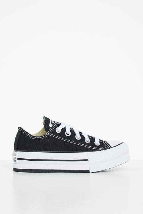 Chuck Taylor All Star eva lift canvas platform ox - black & white