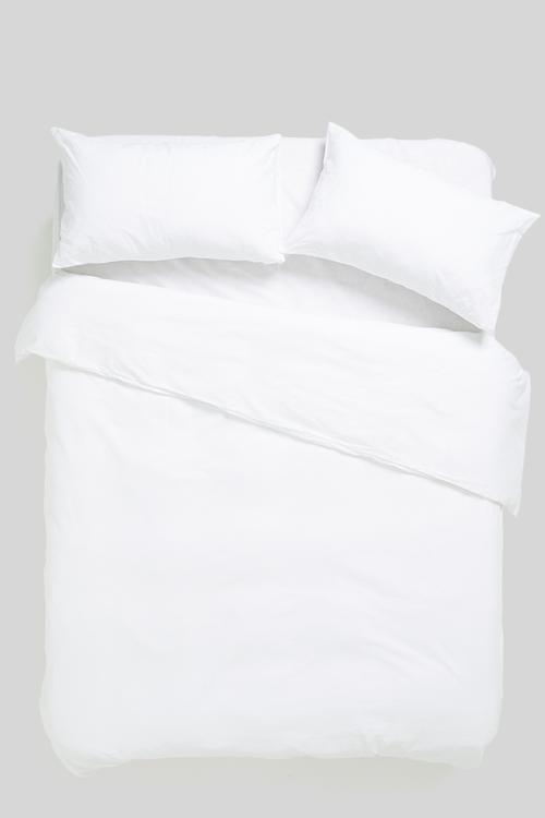 144 tc 100% cotton duvet cover set - white