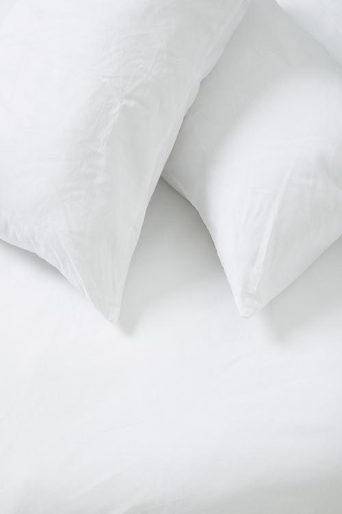 144 tc 100% cotton duvet cover set - white
