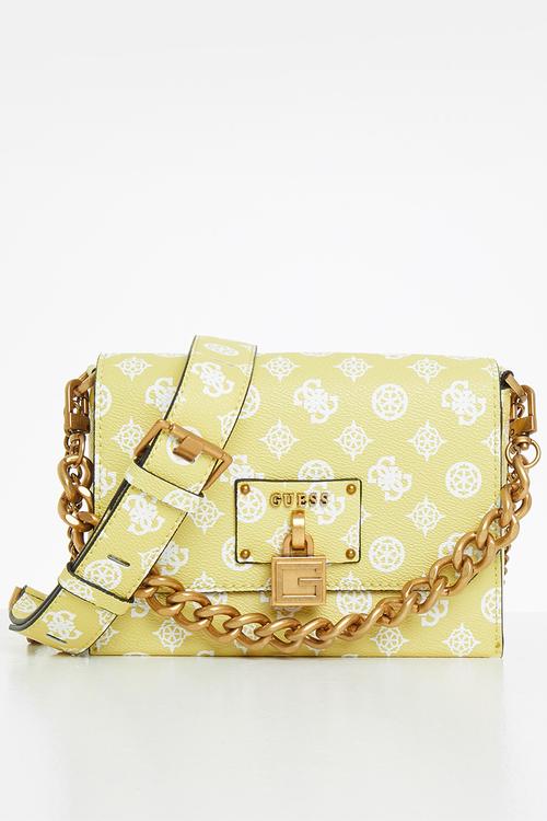 Centre stage crossbody flap - citrine logo