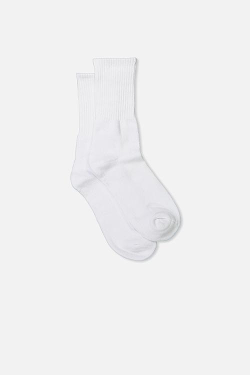 3pk essential crew socks - white