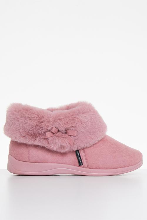 Sharon slipper boot - dusty pink