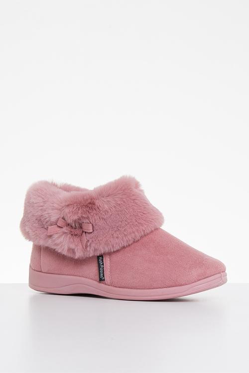 Sharon slipper boot - dusty pink