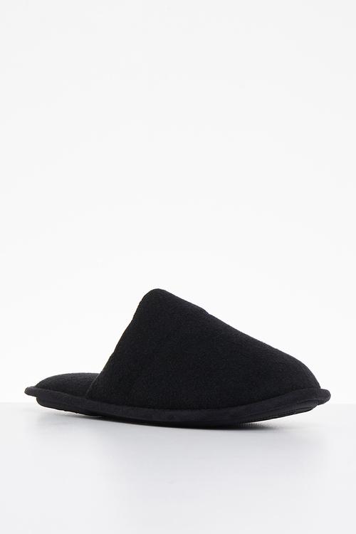 Hank corduroy slipper - black