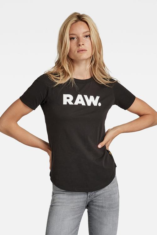 Raw. Slim Top Wmn - Dk Black