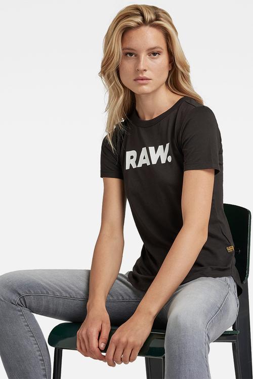 Raw. Slim Top Wmn - Dk Black