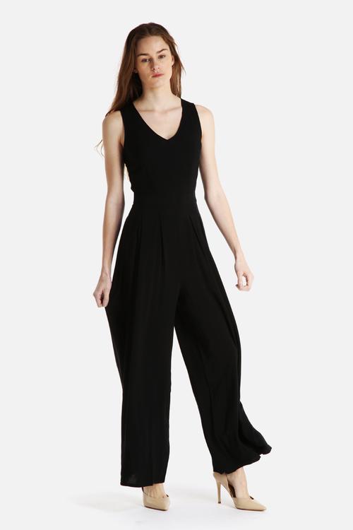 Rikke Solid Wide Jumpsuit