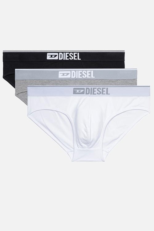 Umbr-andre three pack briefs - black/grey/white