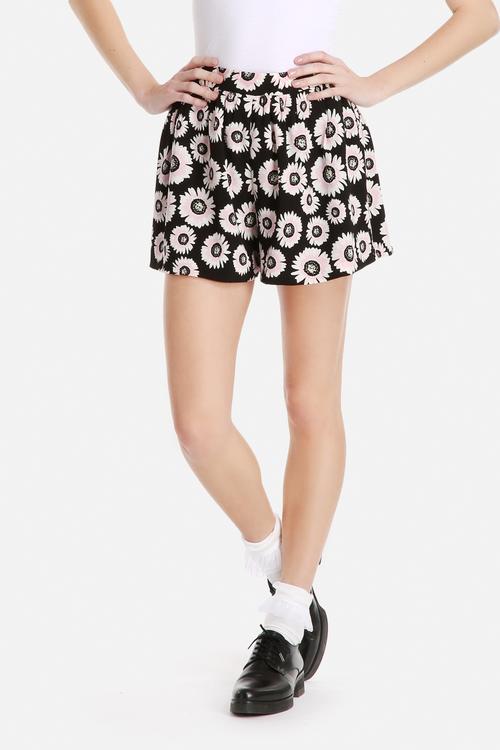 Full Shorts in Sunflower Print