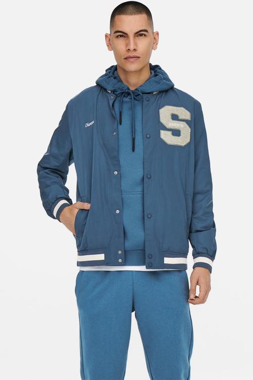 Ace varsity jacket - blue