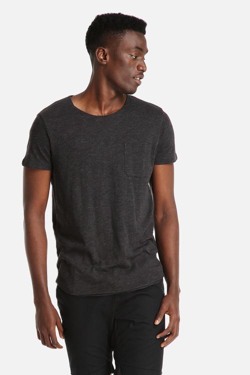 Long Tee Dark Grey Melange
