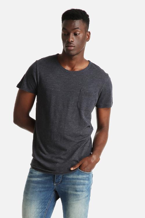 Long Tee Navy Melange
