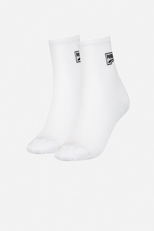 Puma women mesh short sock 2 pack - white 
